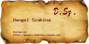 Dengel Szabina névjegykártya